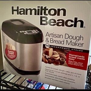BRAND NEW IN BOX! Hamilton Beach Artisan bread and dough maker